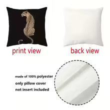 Black & White Mid-Century Modern Pillow Covers – Geometric Minimalist Decorative Cushion Covers